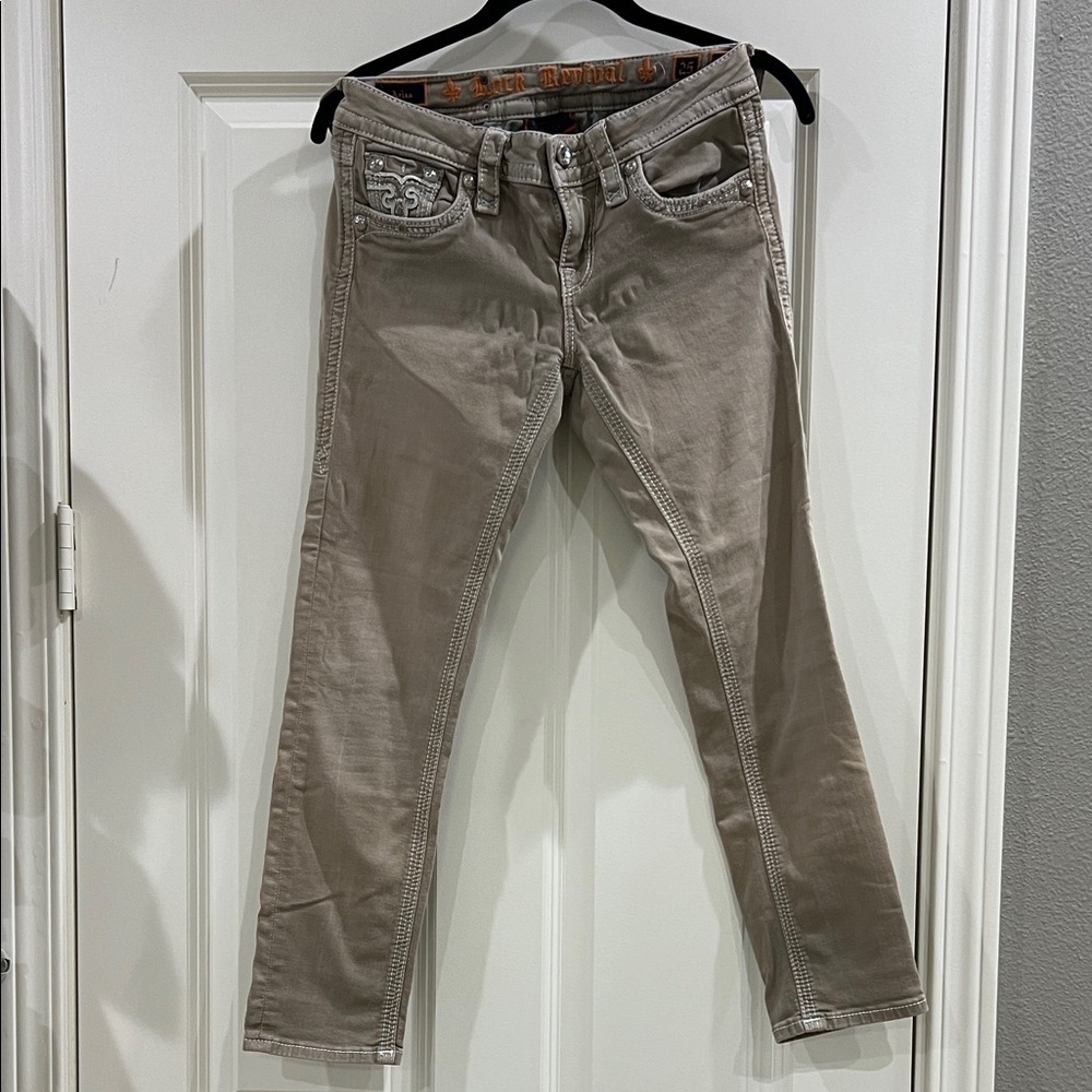 Rock Revival Arisa ankle pant low rise khaki